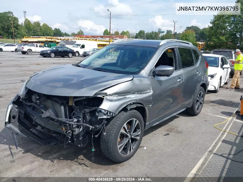 2019 Nissan Rogue Sv VIN: JN8AT2MV7KW395795 Lot: 40438829