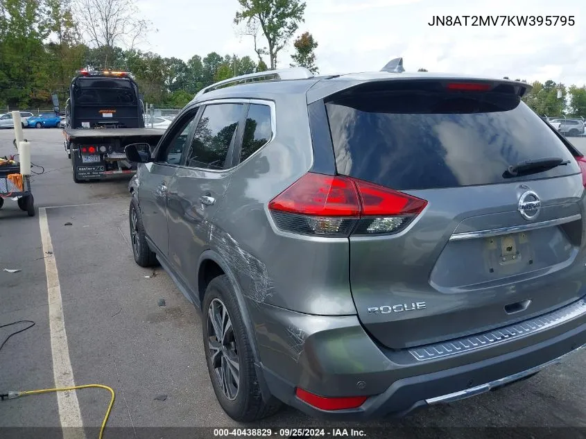 2019 Nissan Rogue Sv VIN: JN8AT2MV7KW395795 Lot: 40438829