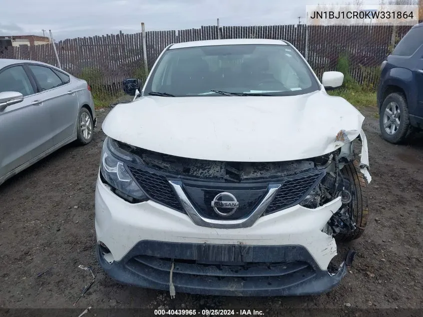 JN1BJ1CR0KW331864 2019 Nissan Rogue Sport S