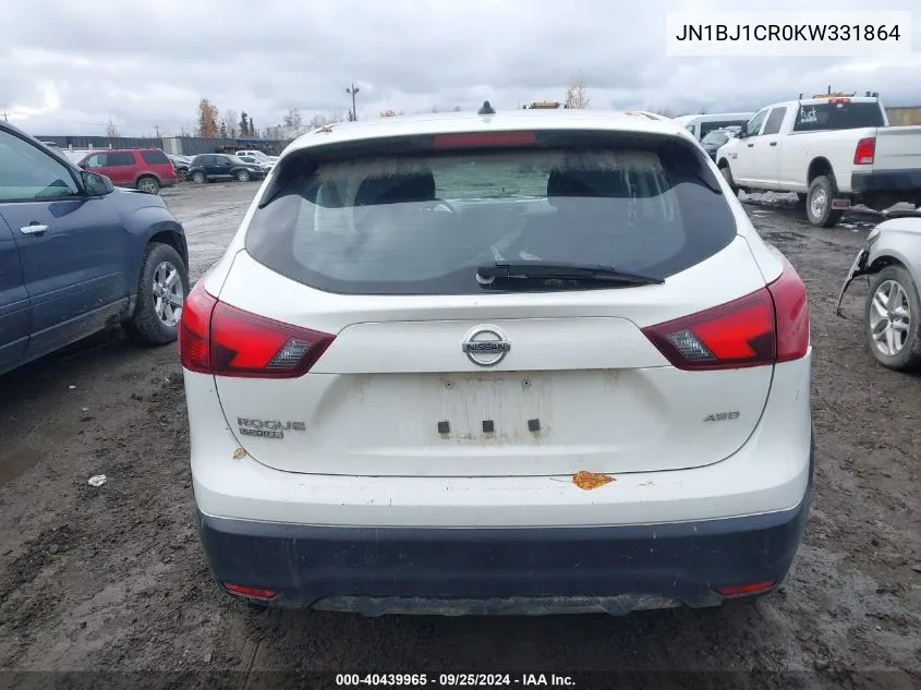 2019 Nissan Rogue Sport S VIN: JN1BJ1CR0KW331864 Lot: 40439965