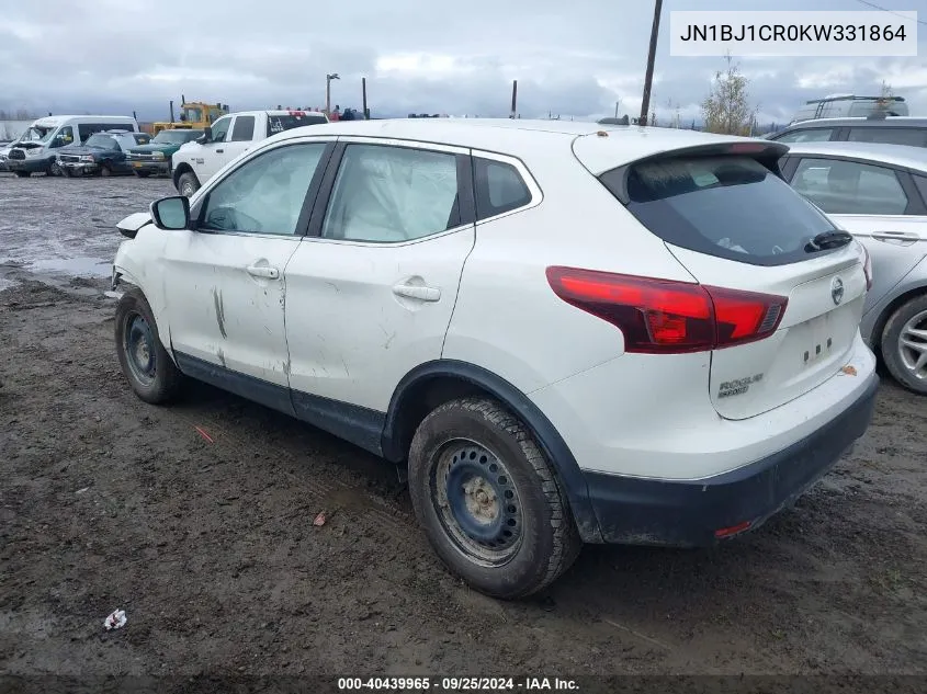 JN1BJ1CR0KW331864 2019 Nissan Rogue Sport S