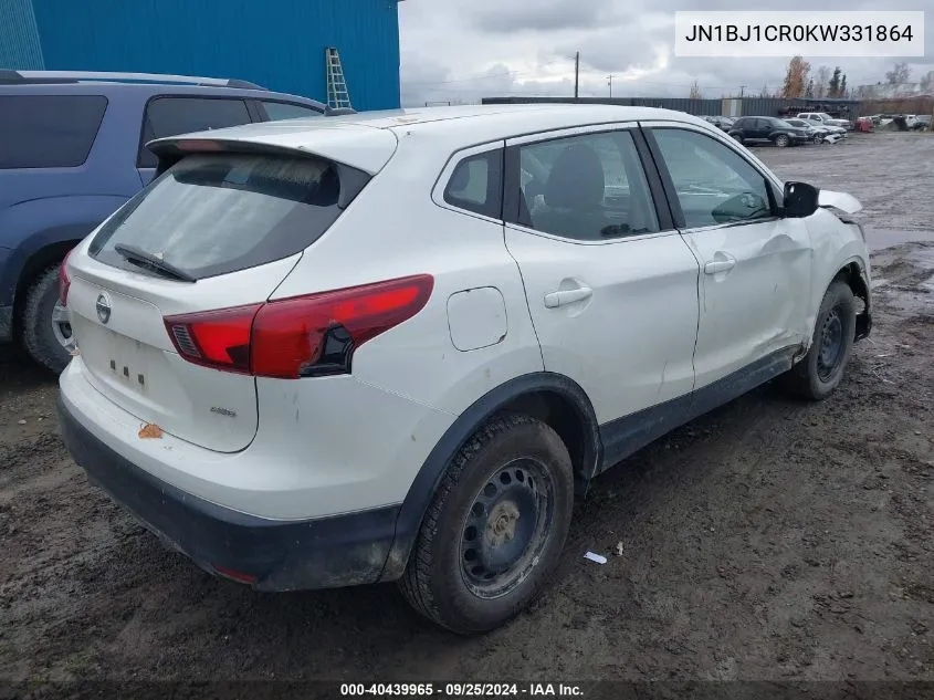 JN1BJ1CR0KW331864 2019 Nissan Rogue Sport S