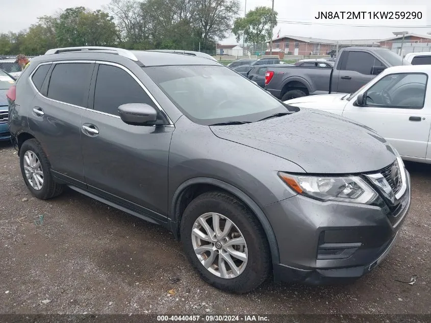 2019 Nissan Rogue S/Sv VIN: JN8AT2MT1KW259290 Lot: 40440457