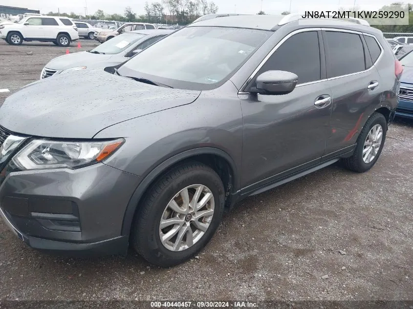 2019 Nissan Rogue S/Sv VIN: JN8AT2MT1KW259290 Lot: 40440457