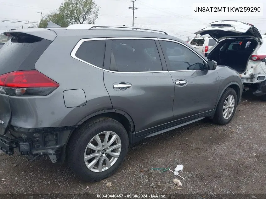 2019 Nissan Rogue S/Sv VIN: JN8AT2MT1KW259290 Lot: 40440457