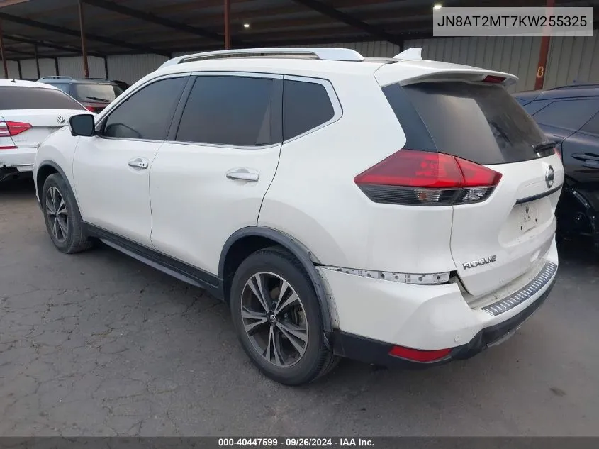 2019 Nissan Rogue S/Sv VIN: JN8AT2MT7KW255325 Lot: 40447599