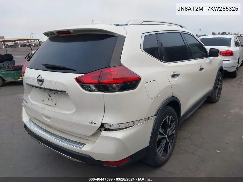 2019 Nissan Rogue S/Sv VIN: JN8AT2MT7KW255325 Lot: 40447599