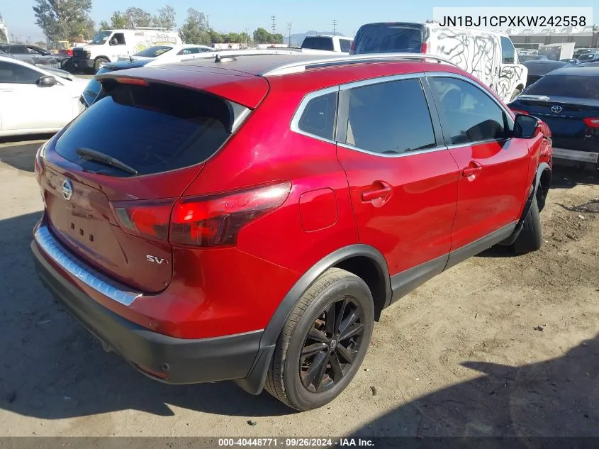 JN1BJ1CPXKW242558 2019 Nissan Rogue Sport Sv