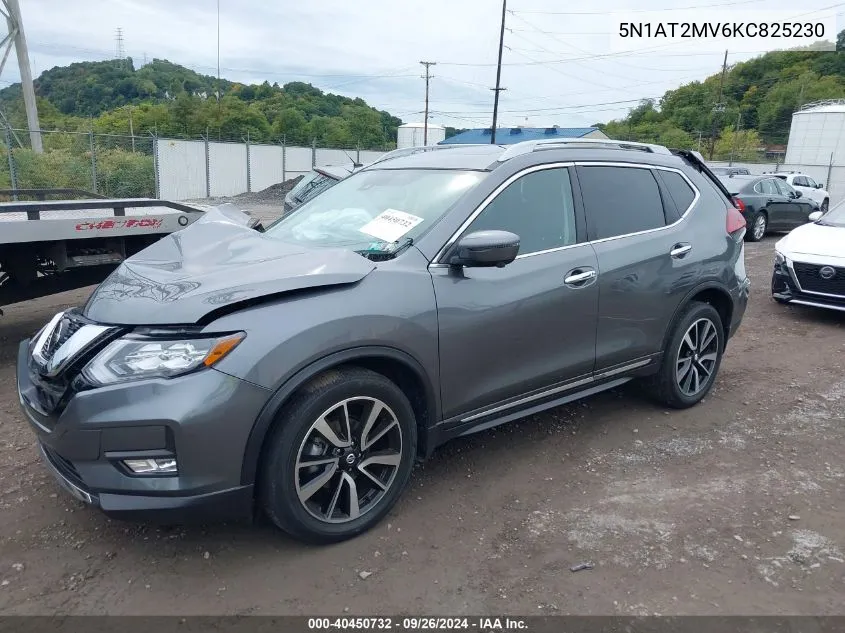 2019 Nissan Rogue Sl VIN: 5N1AT2MV6KC825230 Lot: 40450732