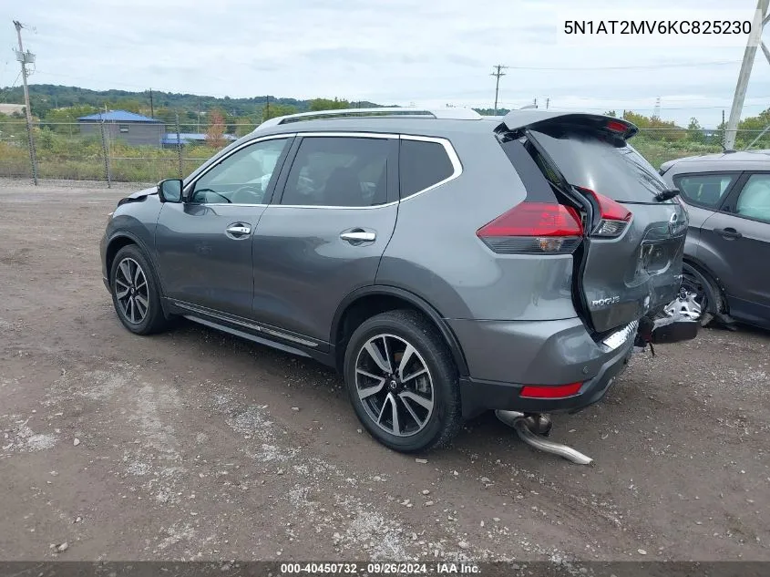 2019 Nissan Rogue Sl VIN: 5N1AT2MV6KC825230 Lot: 40450732