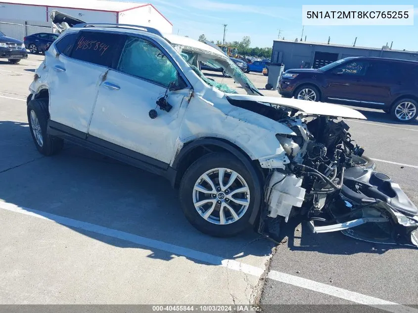 2019 Nissan Rogue S VIN: 5N1AT2MT8KC765255 Lot: 40455844