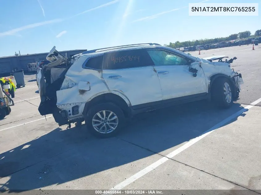 2019 Nissan Rogue S VIN: 5N1AT2MT8KC765255 Lot: 40455844