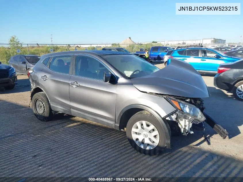 JN1BJ1CP5KW523215 2019 Nissan Rogue Sport S