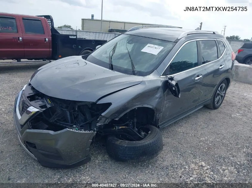 2019 Nissan Rogue Sv VIN: JN8AT2MTXKW254735 Lot: 40457827