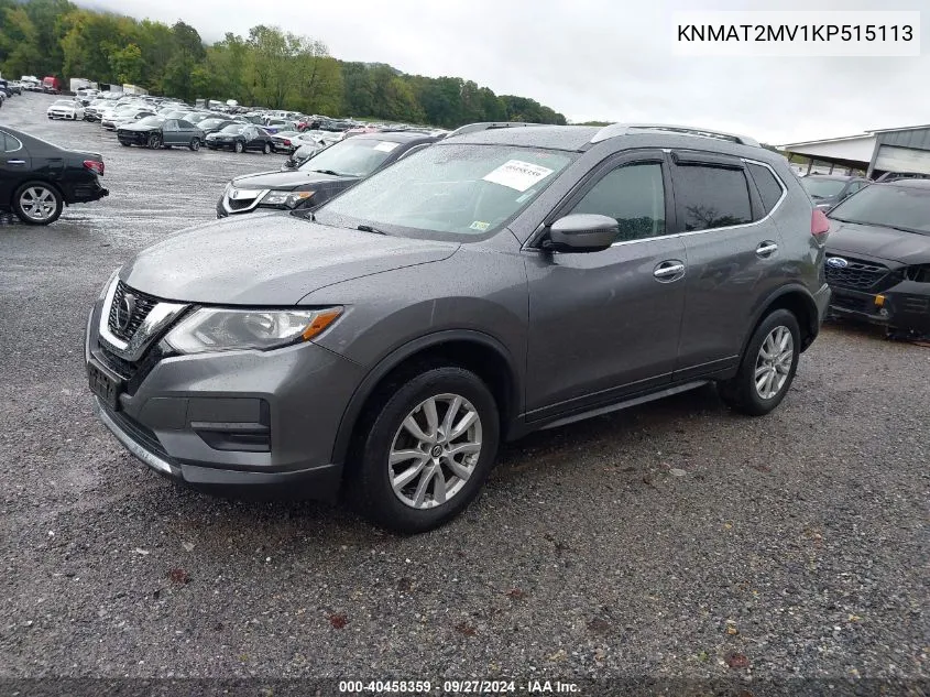 KNMAT2MV1KP515113 2019 Nissan Rogue Sv