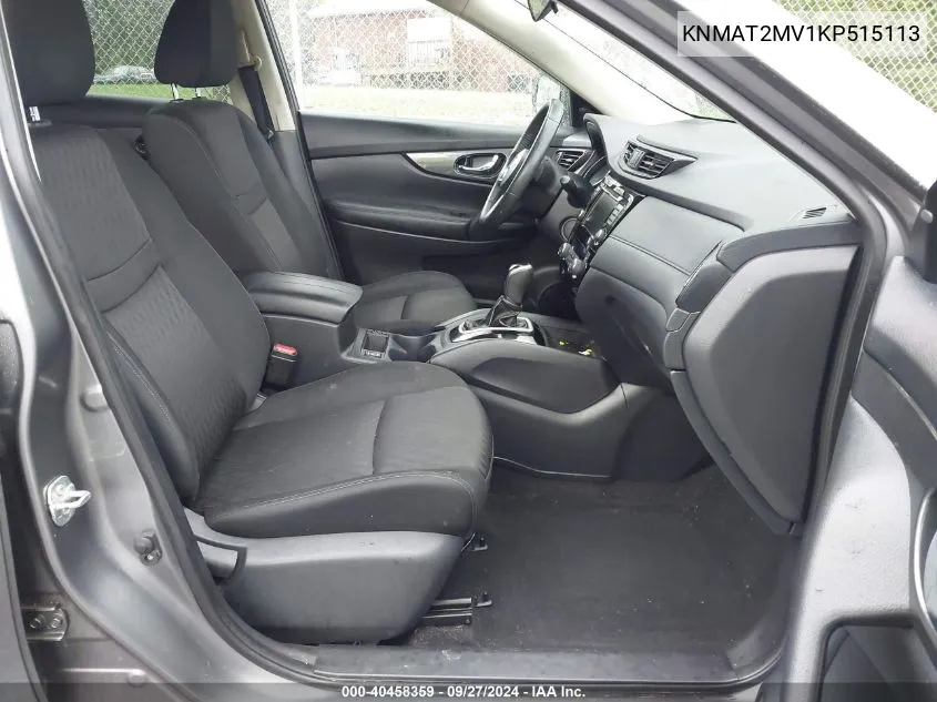 KNMAT2MV1KP515113 2019 Nissan Rogue Sv