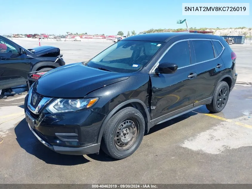 2019 Nissan Rogue S VIN: 5N1AT2MV8KC726019 Lot: 40462019