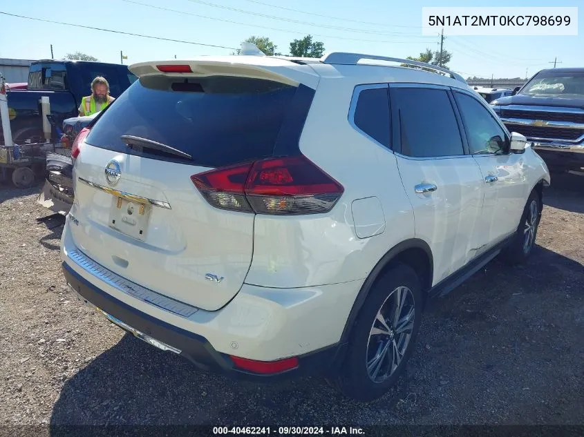 5N1AT2MT0KC798699 2019 Nissan Rogue Sv