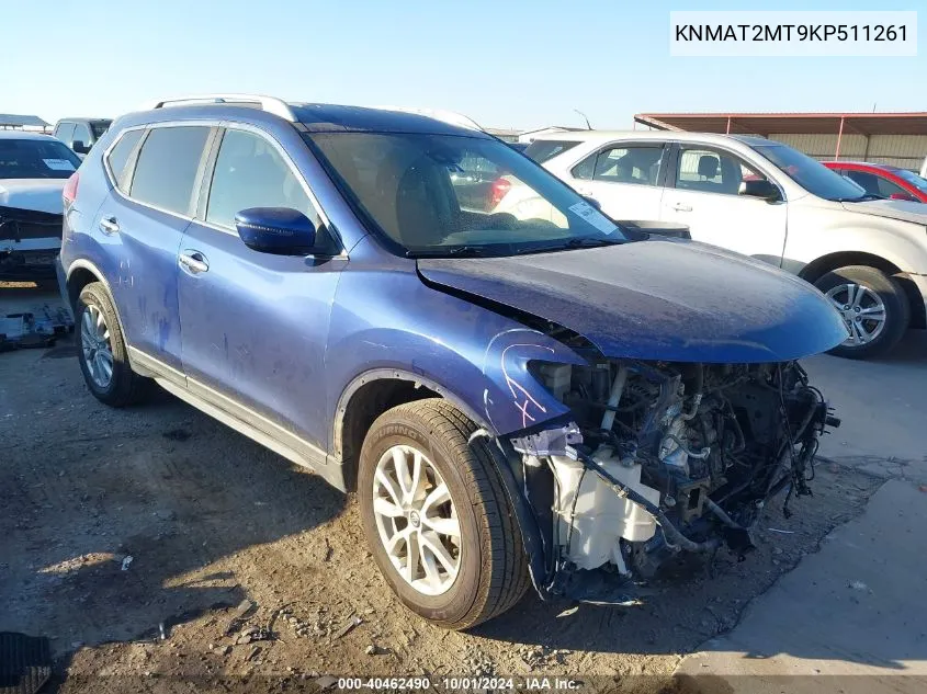 KNMAT2MT9KP511261 2019 Nissan Rogue S/Sv