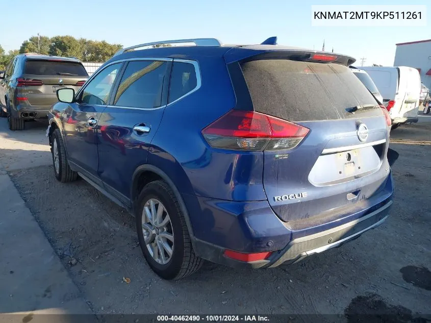 KNMAT2MT9KP511261 2019 Nissan Rogue S/Sv