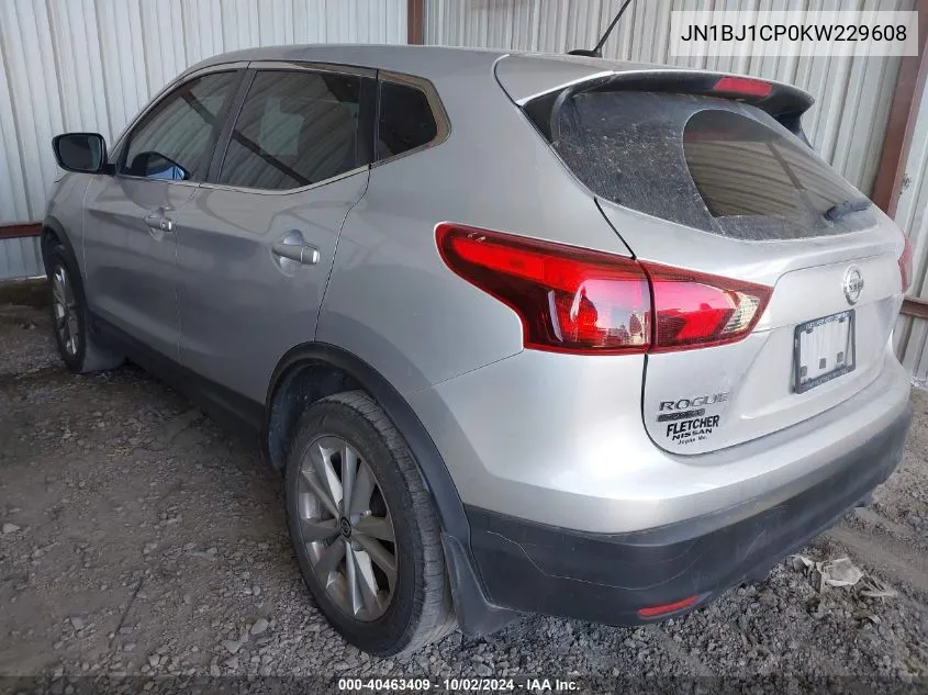 JN1BJ1CP0KW229608 2019 Nissan Rogue Sport S