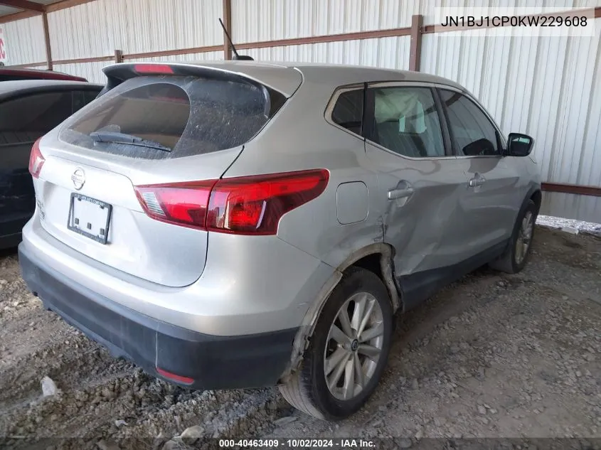 JN1BJ1CP0KW229608 2019 Nissan Rogue Sport S