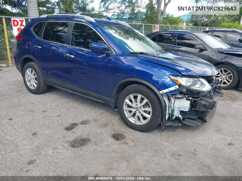 5N1AT2MT9KC829643 2019 Nissan Rogue S