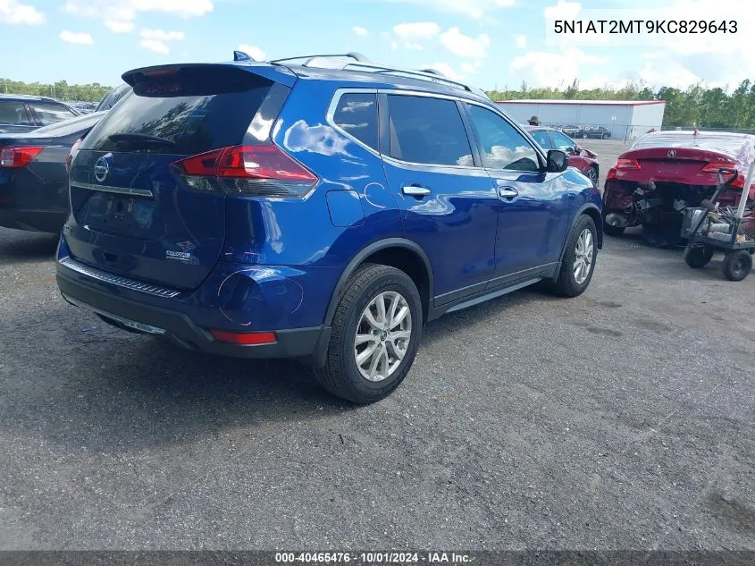 5N1AT2MT9KC829643 2019 Nissan Rogue S