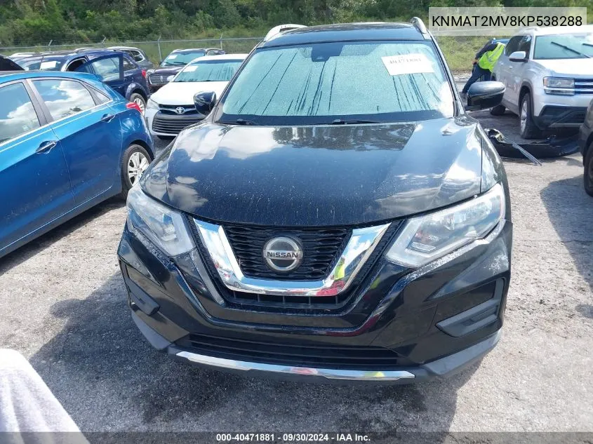 2019 Nissan Rogue S/Sv VIN: KNMAT2MV8KP538288 Lot: 40471881