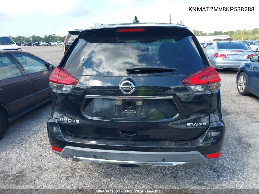 2019 Nissan Rogue S/Sv VIN: KNMAT2MV8KP538288 Lot: 40471881