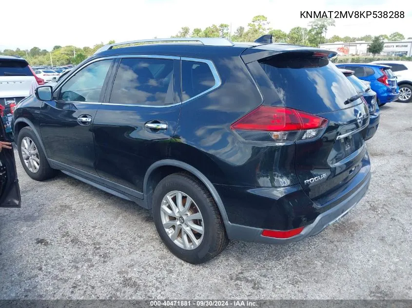 2019 Nissan Rogue S/Sv VIN: KNMAT2MV8KP538288 Lot: 40471881