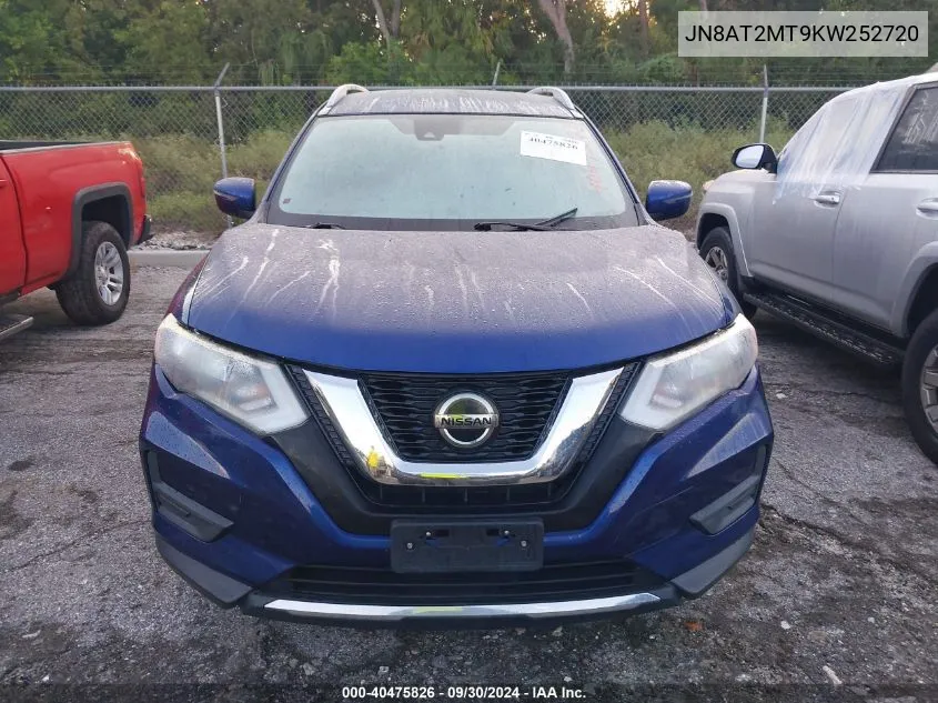 2019 Nissan Rogue S/Sv VIN: JN8AT2MT9KW252720 Lot: 40475826