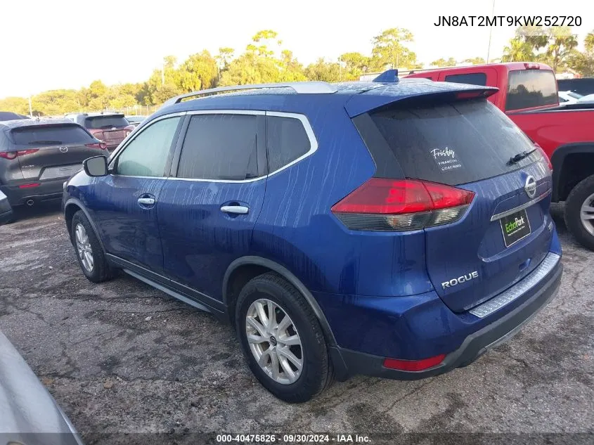 2019 Nissan Rogue S/Sv VIN: JN8AT2MT9KW252720 Lot: 40475826