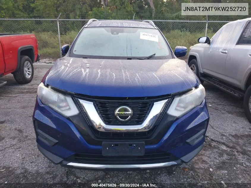 JN8AT2MT9KW252720 2019 Nissan Rogue S/Sv