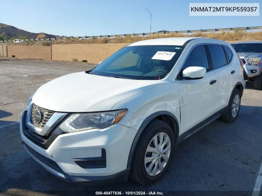 2019 Nissan Rogue S VIN: KNMAT2MT9KP559357 Lot: 40477836