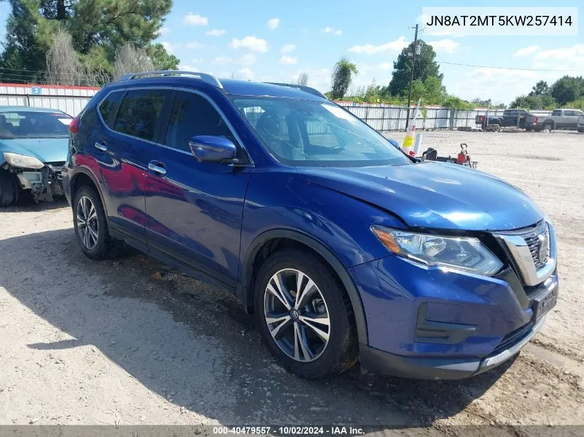 JN8AT2MT5KW257414 2019 Nissan Rogue Sv