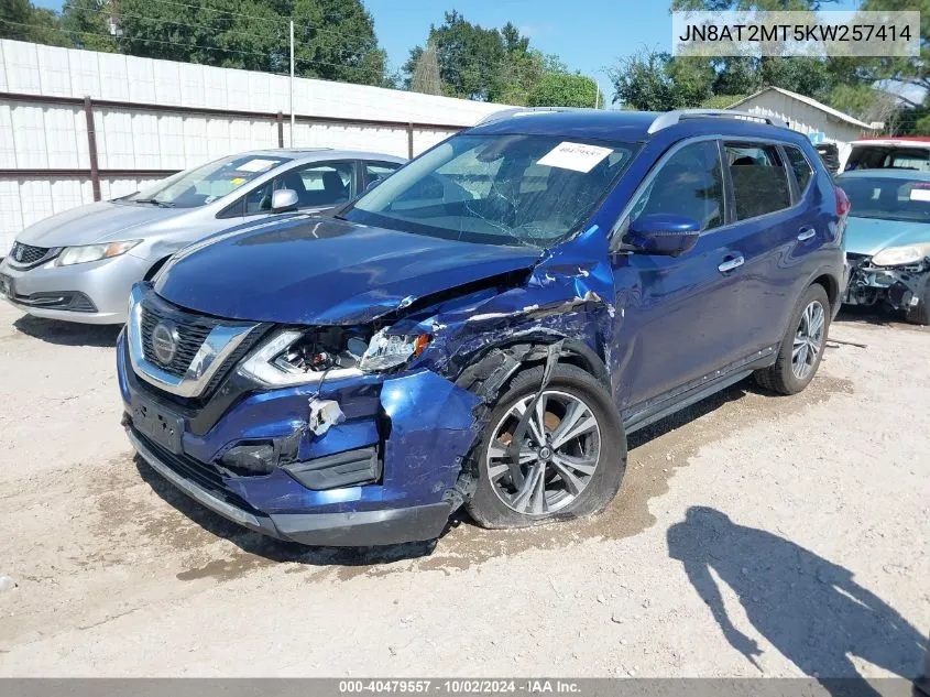 JN8AT2MT5KW257414 2019 Nissan Rogue Sv