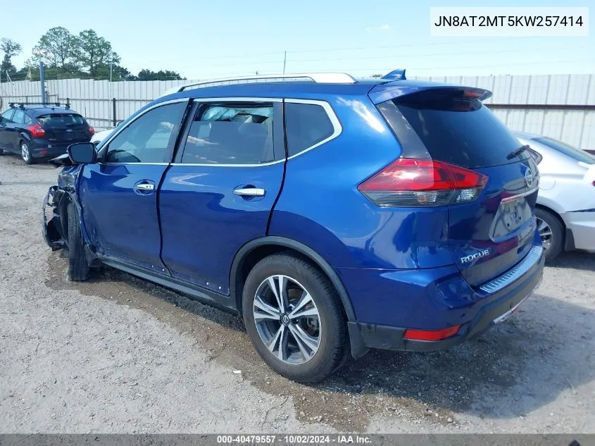 2019 Nissan Rogue Sv VIN: JN8AT2MT5KW257414 Lot: 40479557