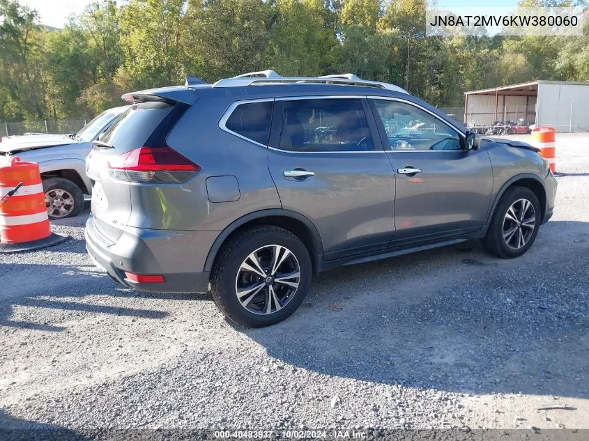 2019 Nissan Rogue Sv VIN: JN8AT2MV6KW380060 Lot: 40483937