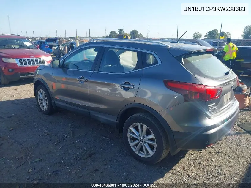 2019 Nissan Rogue Sport Sv VIN: JN1BJ1CP3KW238383 Lot: 40486001