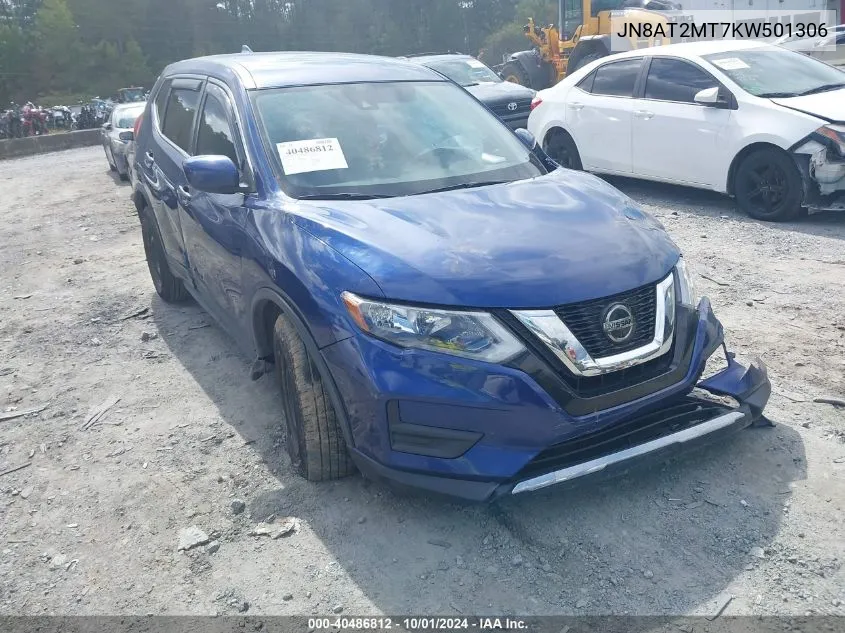 2019 Nissan Rogue S VIN: JN8AT2MT7KW501306 Lot: 40486812