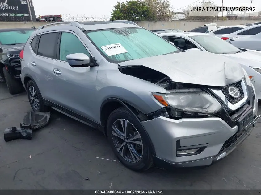 2019 Nissan Rogue Sv VIN: JN8AT2MT8KW268892 Lot: 40488044