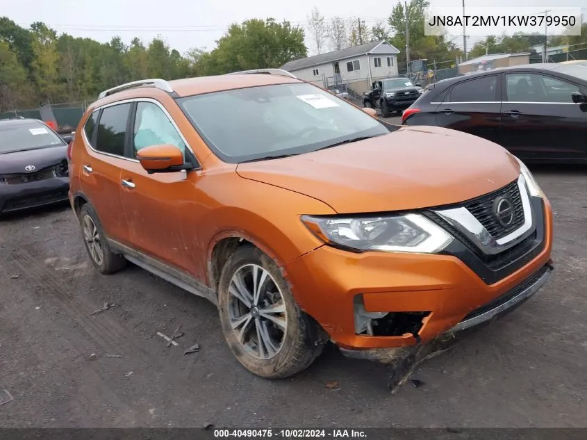 2019 Nissan Rogue Sv VIN: JN8AT2MV1KW379950 Lot: 40490475