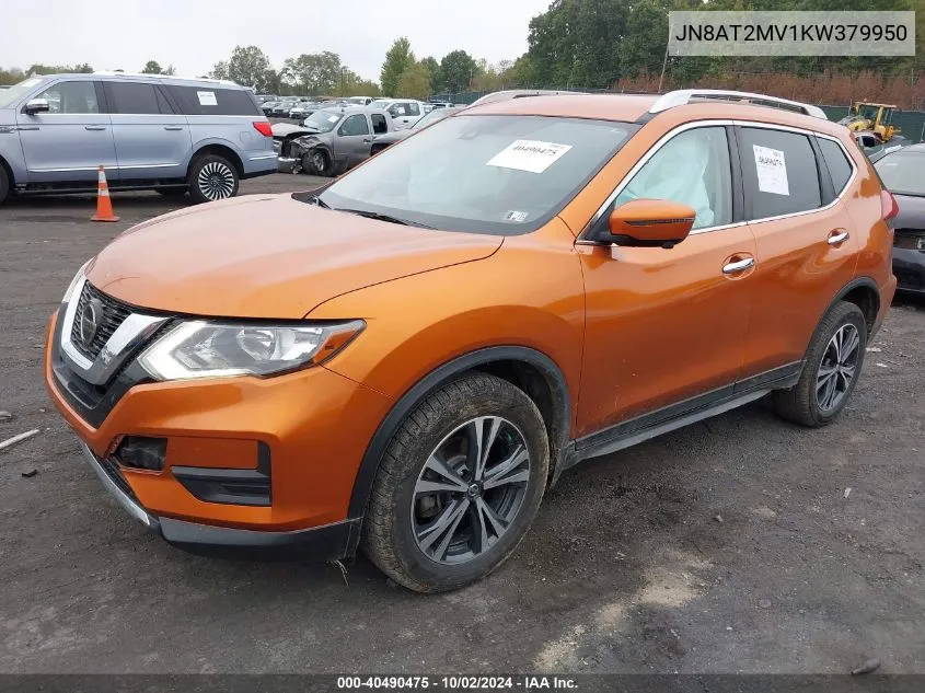 2019 Nissan Rogue Sv VIN: JN8AT2MV1KW379950 Lot: 40490475