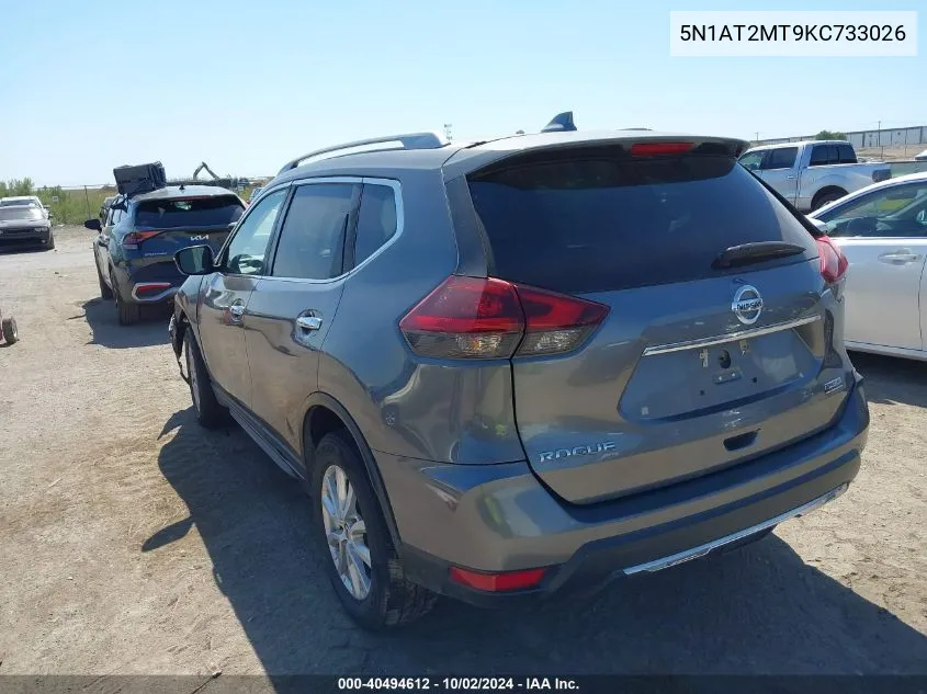 5N1AT2MT9KC733026 2019 Nissan Rogue S