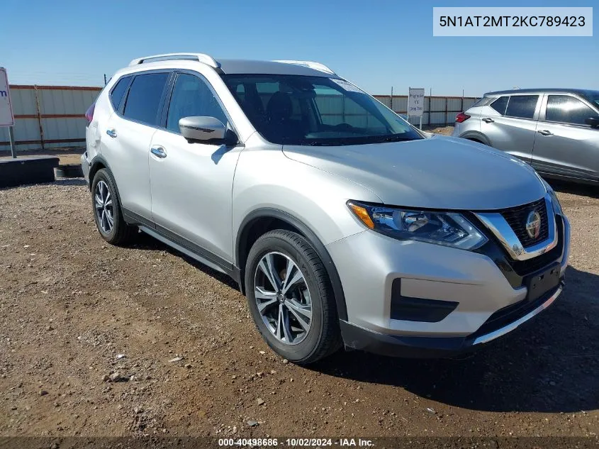 5N1AT2MT2KC789423 2019 Nissan Rogue Sv