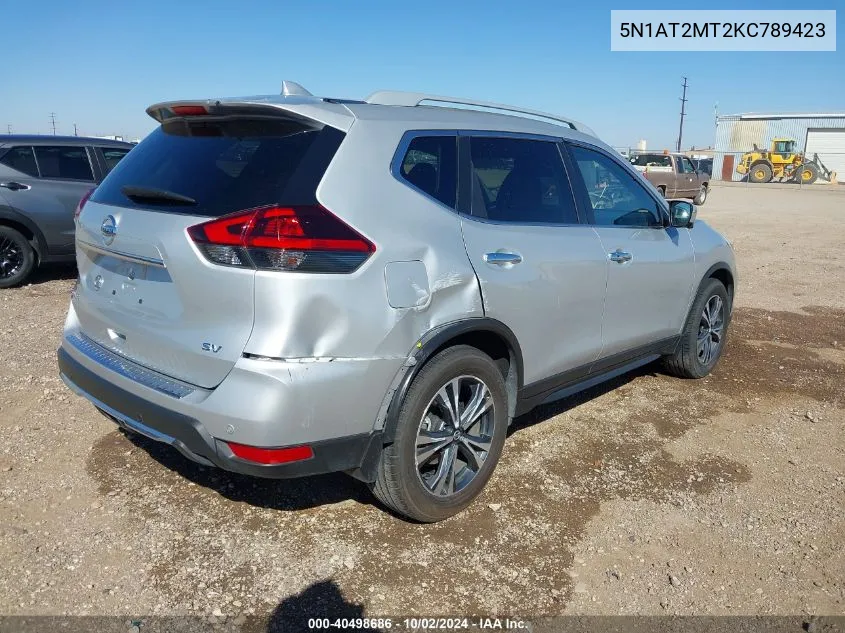 5N1AT2MT2KC789423 2019 Nissan Rogue Sv