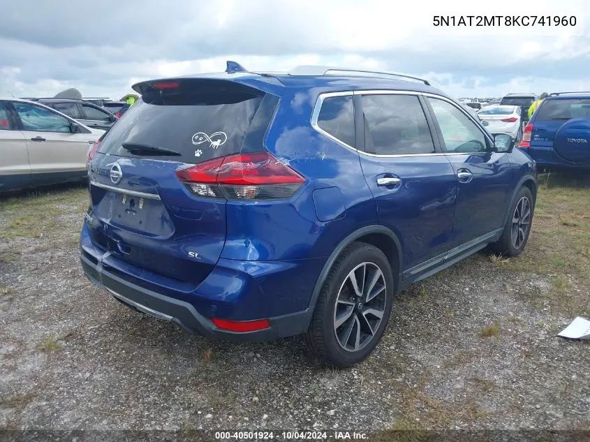 5N1AT2MT8KC741960 2019 Nissan Rogue Sl