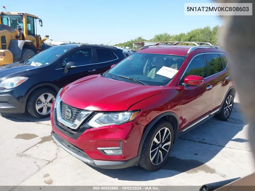 5N1AT2MV0KC808603 2019 Nissan Rogue Sl