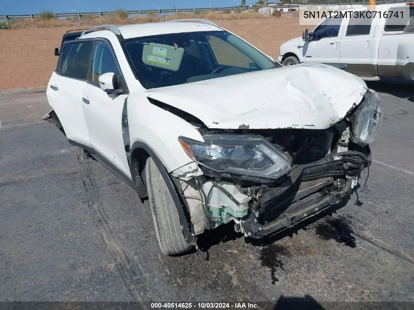 2019 Nissan Rogue S VIN: 5N1AT2MT3KC716741 Lot: 40514625